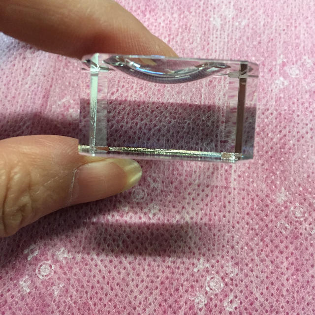 クリスタルガラスの台座 ハンドメイドの素材/材料(各種パーツ)の商品写真