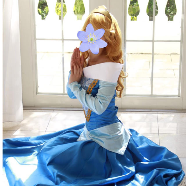 Disney - 眠れる森の美女 オーロラ姫 ブルードレス+ウィッグ