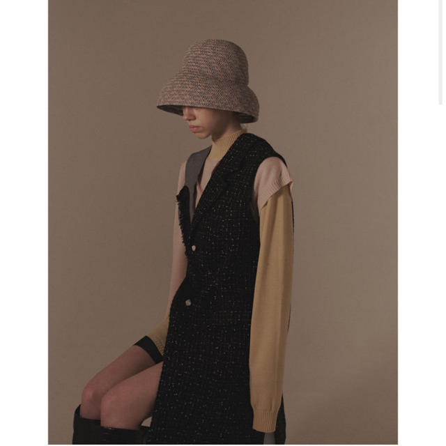 kishidamiki mushroom hat blackの通販 by m|ラクマ kishidamiki マッシュルームハット