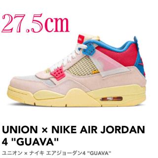 ナイキ(NIKE)のUNION × NIKE AIR JORDAN 4 GUAVA ICE(スニーカー)