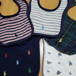 ラルフローレン(Ralph Lauren)のmiyuさま専用　美品　ラルフローレン　スタイ　よだれかけ　5枚セット(ベビースタイ/よだれかけ)