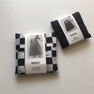 ロンハーマン(Ron Herman)の完売品　希少品　BAGGU エコバッグ　2個セット　ブラックチェッカーボード(エコバッグ)