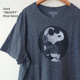 ピーナッツ(PEANUTS)の☆US古着スヌーピー/プリント/Tシャツ/XXL(Tシャツ/カットソー(半袖/袖なし))