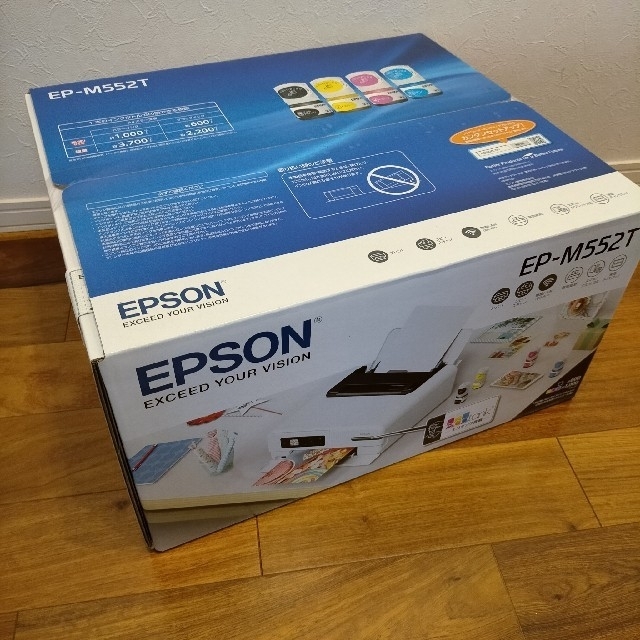 EPSON(エプソン)の新品 EPSON A4カラーインクジェット複合機 EP-M552T エコタンク スマホ/家電/カメラのPC/タブレット(PC周辺機器)の商品写真