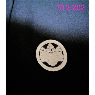 メンズ紋付羽織　正絹　Rユーズド品　512－202(着物)