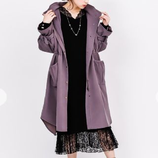 アクシーズファム(axes femme)のaxesfemme バックプリーツロングモッズ(モッズコート)