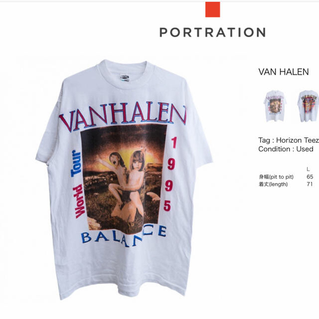 VAN HALEN Tシャツ ヴァンヘイレン　portration 1