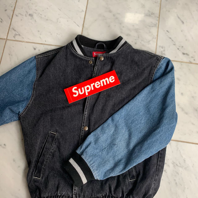 Gジャン/デニムジャケットシュプリーム　デニム　supreme denim varsity jacket