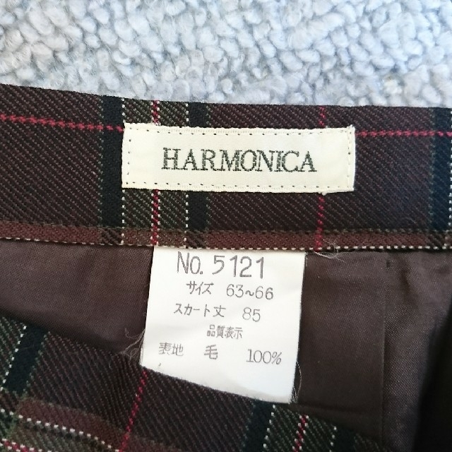 【HARMONICA】チェック柄ロングスカート レディースのスカート(ロングスカート)の商品写真
