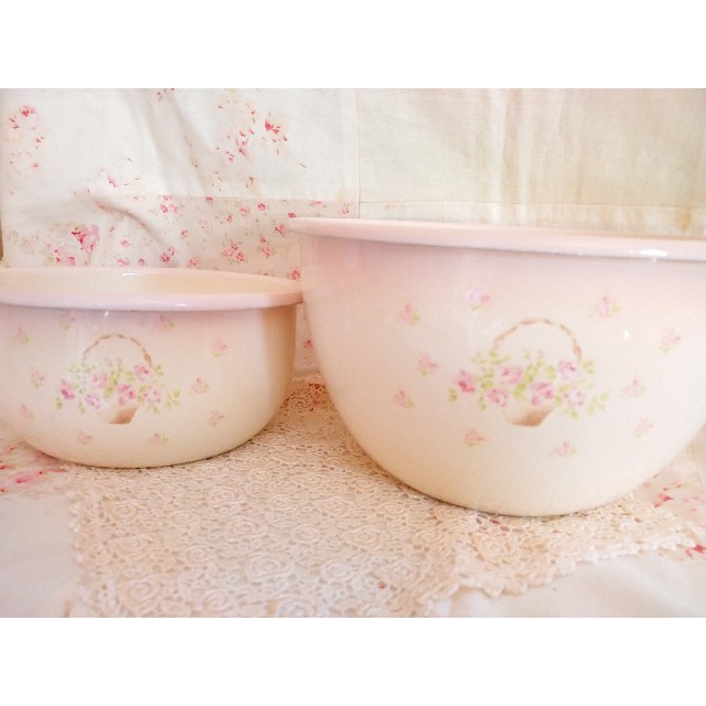 美品☆イマン ローズバスケット ボールセット - 収納/キッチン雑貨