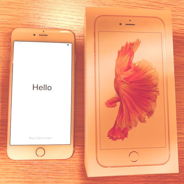 iPhone6s plus Rose Gold 64GB simフリー