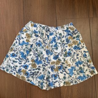 ブランシェス(Branshes)の【branshes】100㎝ 花柄ショートパンツ(パンツ/スパッツ)