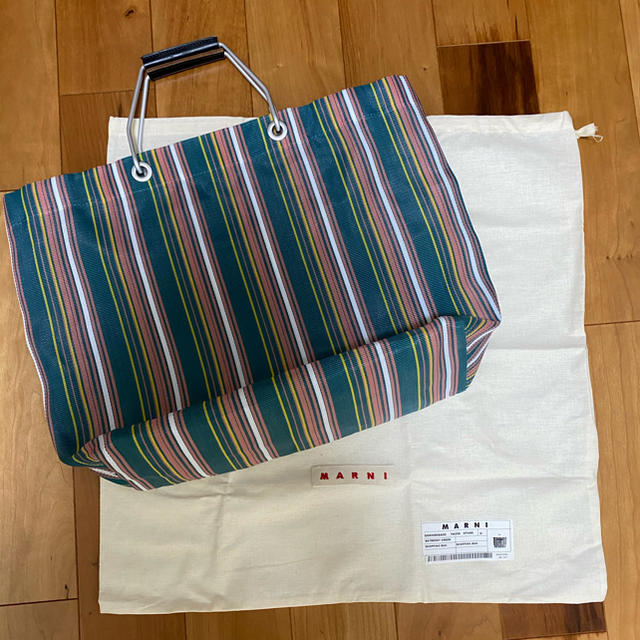 MARNI マルニ  ストライプ　トートバッグ