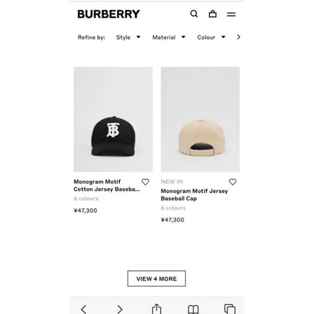 BURBERRY(バーバリー)の【美品】burberry キャップ〈M〉⭐️新作⭐️日本未入荷❗️ メンズの帽子(キャップ)の商品写真