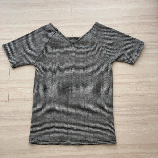 nano・universe(ナノユニバース)のスクエアネックテレコリブトップス レディースのトップス(Tシャツ(半袖/袖なし))の商品写真