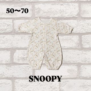 スヌーピー(SNOOPY)のスヌーピー　ウッドストック　ロンパース　子供服　ベビー服　50-70　*(ロンパース)