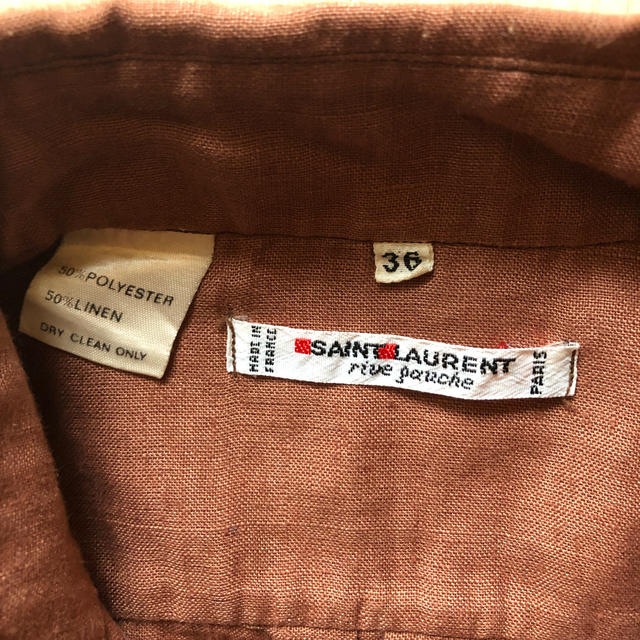 Saint Laurent(サンローラン)のSAINT LAURENT 麻混シャツブラウス レディースのトップス(シャツ/ブラウス(長袖/七分))の商品写真