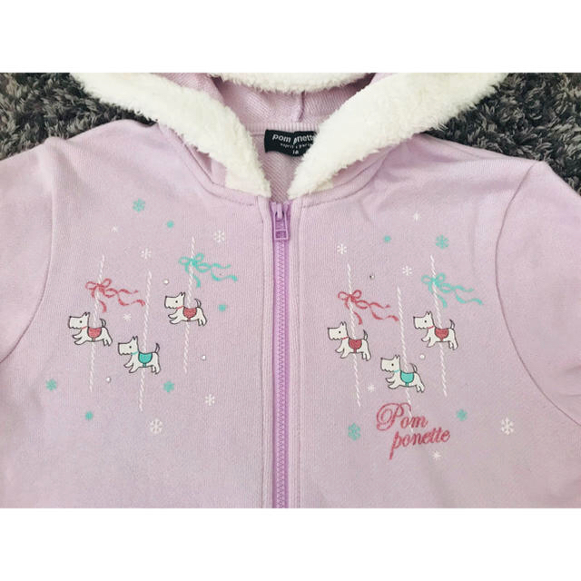 pom ponette(ポンポネット)の美品　Pom ponette ポンポネット　パーカー　140 キッズ/ベビー/マタニティのキッズ服女の子用(90cm~)(その他)の商品写真