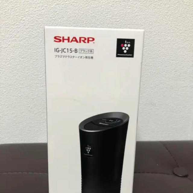 SHARP(シャープ)のプラズマクラスター イオン発生機 車載用 カップホルダータイプ 卓上 ブラック 自動車/バイクの自動車(車内アクセサリ)の商品写真