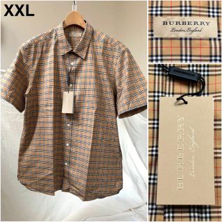 バーバリー(BURBERRY)の新品 BURBERRY バーバリー チェック ショートスリーブシャツ XXL(シャツ)