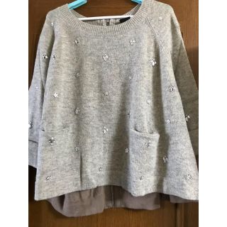 シップスフォーウィメン(SHIPS for women)のtorrazzo donna ビジュー付きニット(ニット/セーター)