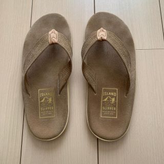 アイランドスリッパ(ISLAND SLIPPER)のアイランドスリッパ　PT203 TAN 27cm(ビーチサンダル)