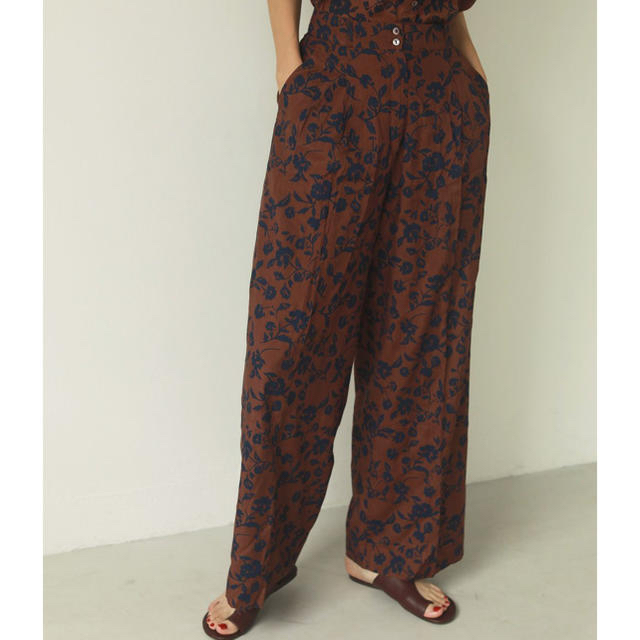 TODAYFUL Flower Shantung Trousers 1
