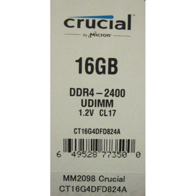 crucial PC4-19200 16G 2400MT 1