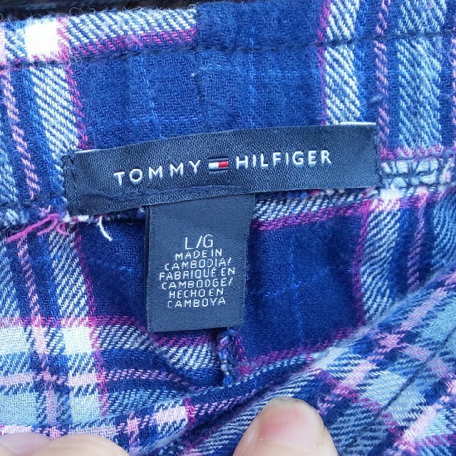 TOMMY HILFIGER(トミーヒルフィガー)の【グランジ】トミーヒルフィガー パジャマパンツ チェック サイズM ニルヴァーナ メンズのパンツ(その他)の商品写真