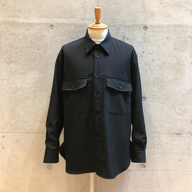 【AURALEE】WOOL MAX GABARDINE SHIRTS