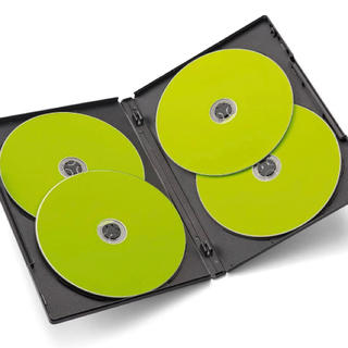 サンワダイレクト DVDケース 4枚収納 トールケース　3枚セット(CD/DVD収納)