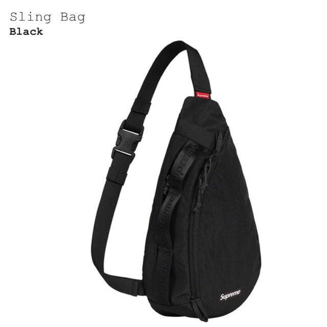 Supreme(シュプリーム)の【特典付き】supreme Sling Bag black 黒 メンズのバッグ(その他)の商品写真