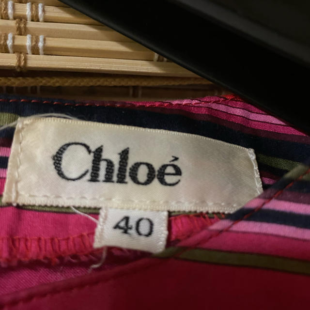 Chloe(クロエ)のchloe ノースリーブ　年代物 レディースのトップス(Tシャツ(半袖/袖なし))の商品写真