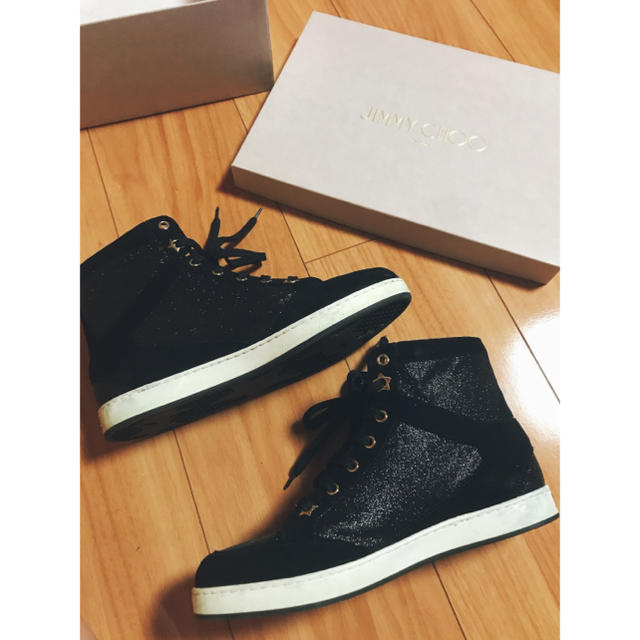 jimmy choo ハイカットスニーカー