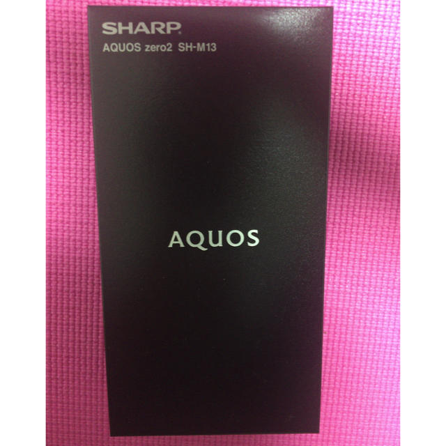 SHARP(シャープ)の新品未開封 SHARP AQUOS zero2 SH-M13アストロブラック スマホ/家電/カメラのスマートフォン/携帯電話(スマートフォン本体)の商品写真