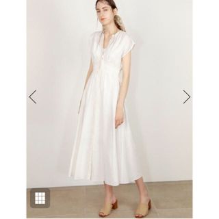 スナイデル(SNIDEL)のSNIDEL シャーリングシャツワンピース(ロングワンピース/マキシワンピース)