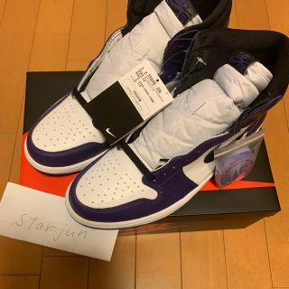 ナイキ(NIKE)のair Jordan 1 court purple 29cm us11 パープル(スニーカー)