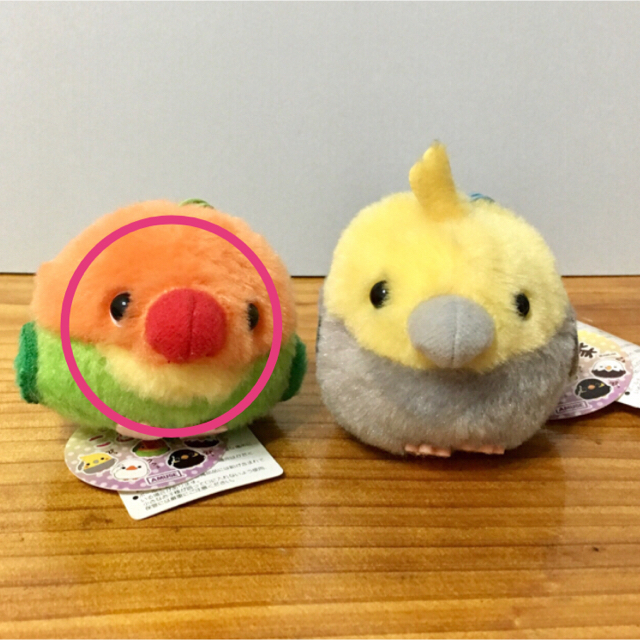 夜夏音さま専用です■ ことり隊 ボタンインコさん ■ エンタメ/ホビーのおもちゃ/ぬいぐるみ(ぬいぐるみ)の商品写真