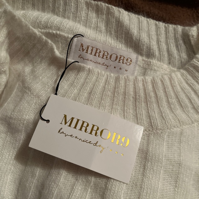 room306 CONTEMPORARY(ルームサンマルロクコンテンポラリー)の新品 MIRROR9 Angora Knit White レディースのトップス(ニット/セーター)の商品写真