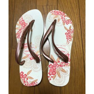 ハワイアナス(havaianas)の【新品未使用】ハワイアナス　ビーチサンダル(ビーチサンダル)