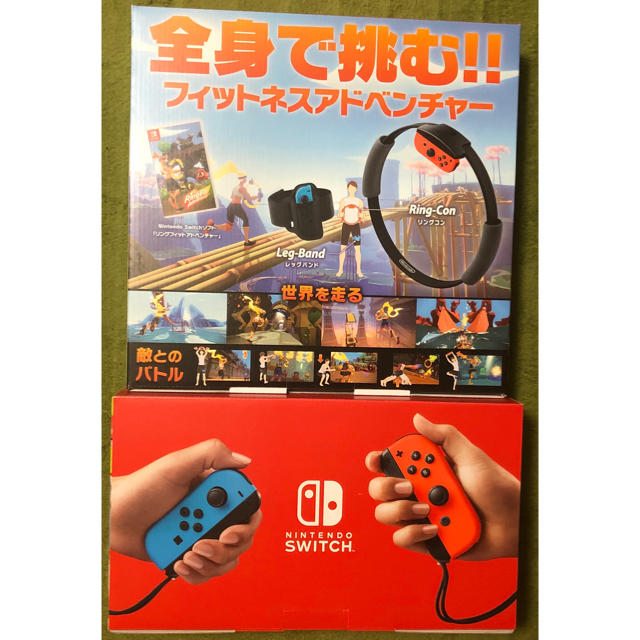 Nintendo Switch(ニンテンドースイッチ)のヒロ様専用　スイッチ本体 リングフィットアドベンチャー エンタメ/ホビーのゲームソフト/ゲーム機本体(家庭用ゲーム機本体)の商品写真