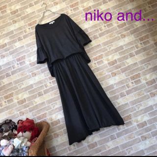 ニコアンド(niko and...)のniko and... 腕フリルワンピース(ひざ丈ワンピース)