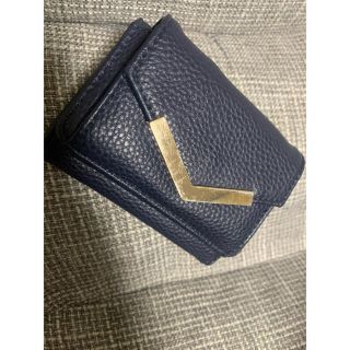 ミニ財布　シンプル　折り財布(財布)