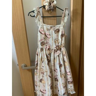 アンジェリックプリティー(Angelic Pretty)のAngelic pretty ドーナツjsk+シュシュ(ひざ丈ワンピース)