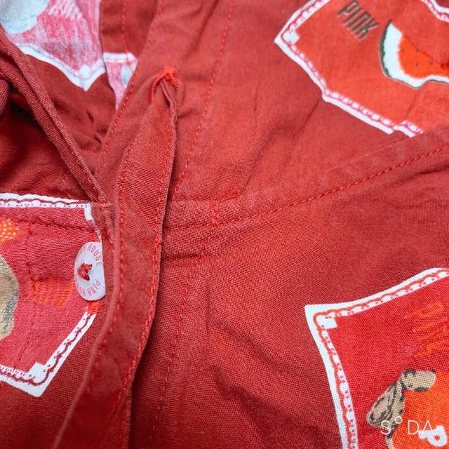 PINK HOUSE(ピンクハウス)の【ピンクハウス】クマワッペン柄フード付きシャツ レディースのトップス(シャツ/ブラウス(長袖/七分))の商品写真