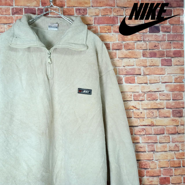 NIKE 90’s 白タグ　ビッグシルエット　ハーフジップフリース　XXL