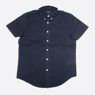 アバクロンビーアンドフィッチ(Abercrombie&Fitch)の★新品★アバクロンビー&フィッチ★ドット柄半袖シャツ (Navy/M)(シャツ)