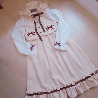 ユメテンボウ(夢展望)のみーさんさま専用です🌼 ポムポムプリン コラボ 長袖ワンピース (ロング)(ロングワンピース/マキシワンピース)