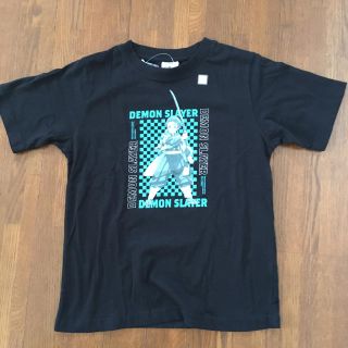 ジーユー(GU)のGU 鬼滅の刃　Tシャツ　150  新品　黒　炭治郎　(Tシャツ/カットソー)