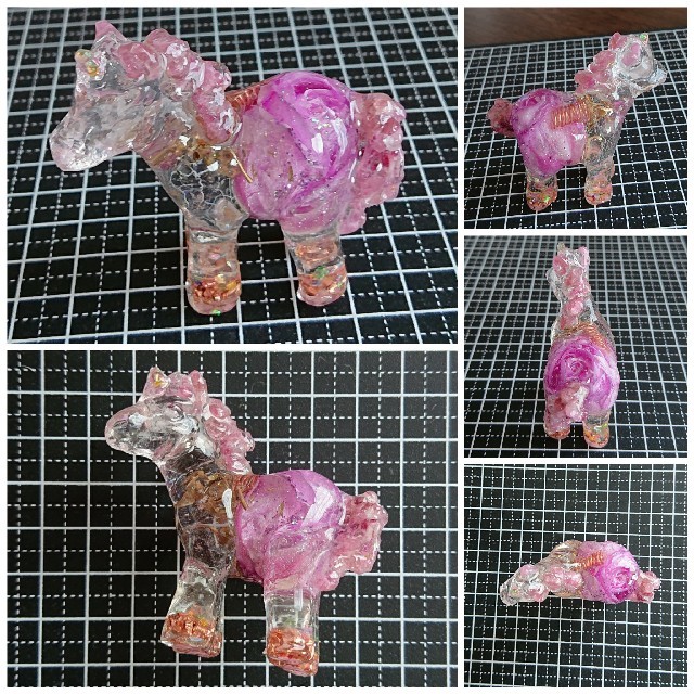 NANO様*専用です。薔薇????入りユニコーン????オルゴナイト